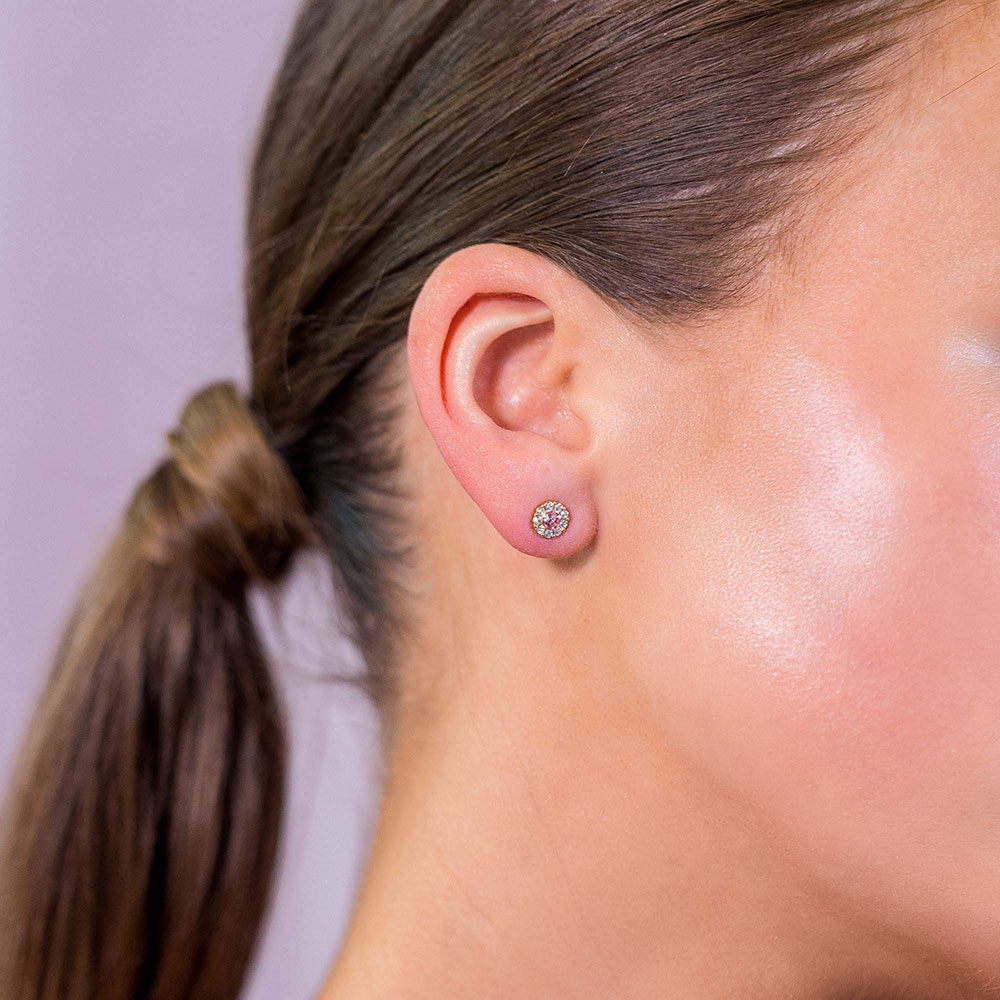 Petite Miss Sofia earrings - Light rose