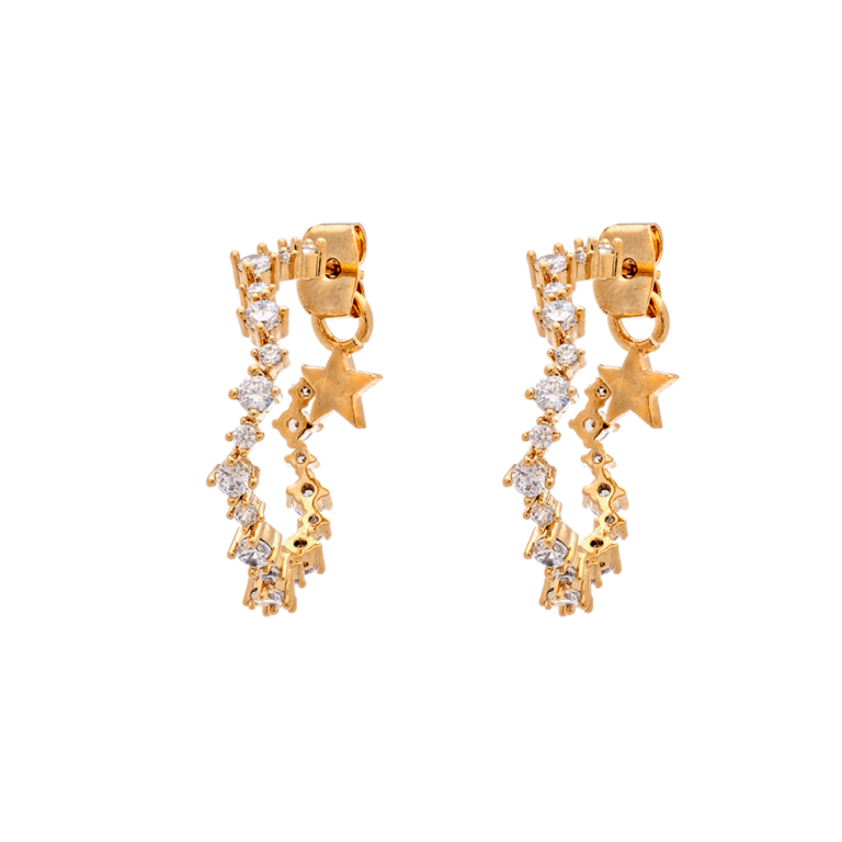 Capella hoops earrings - Crystal