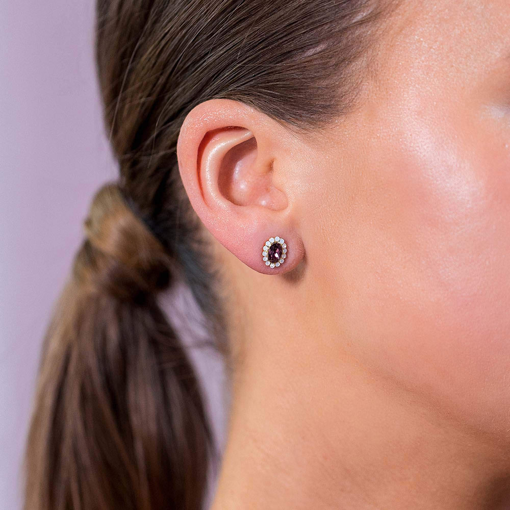 Petite Moon earrings - Iris