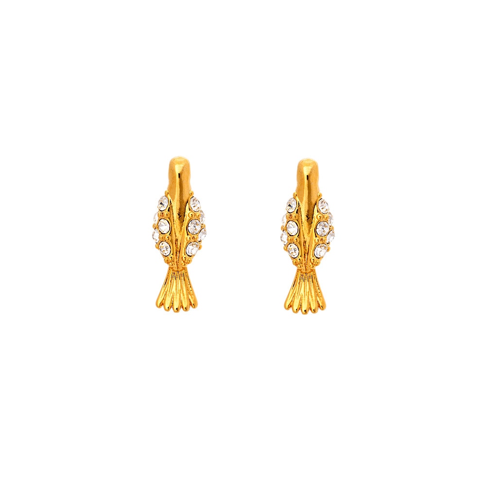 Eden earrings - Crystal (Gold)