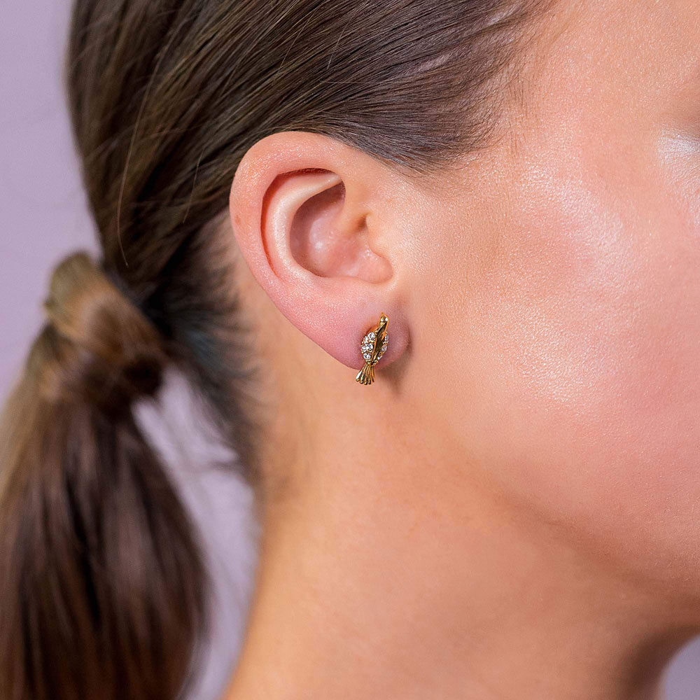 Eden earrings - Crystal (Gold)