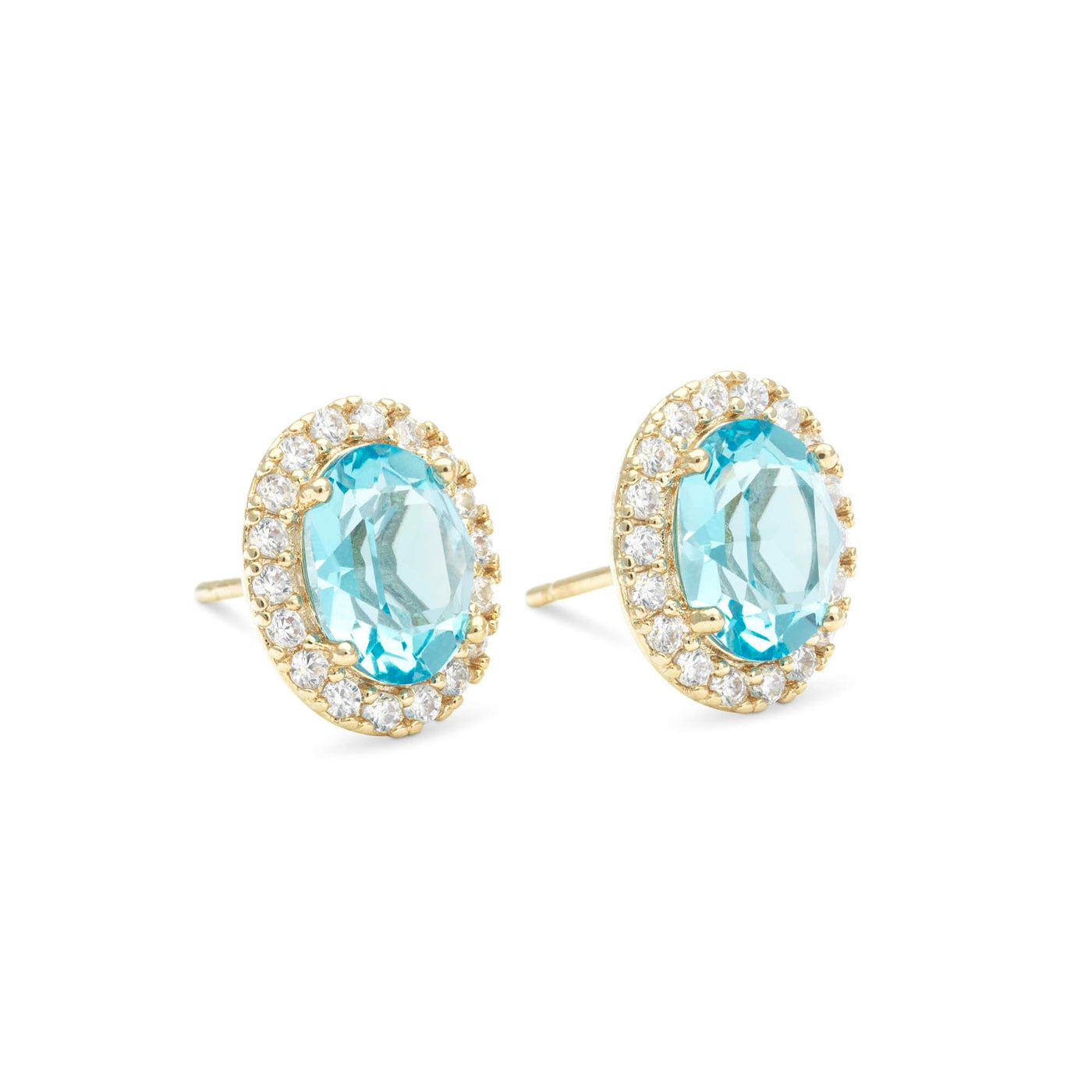 Luna earrings - Aquamarine