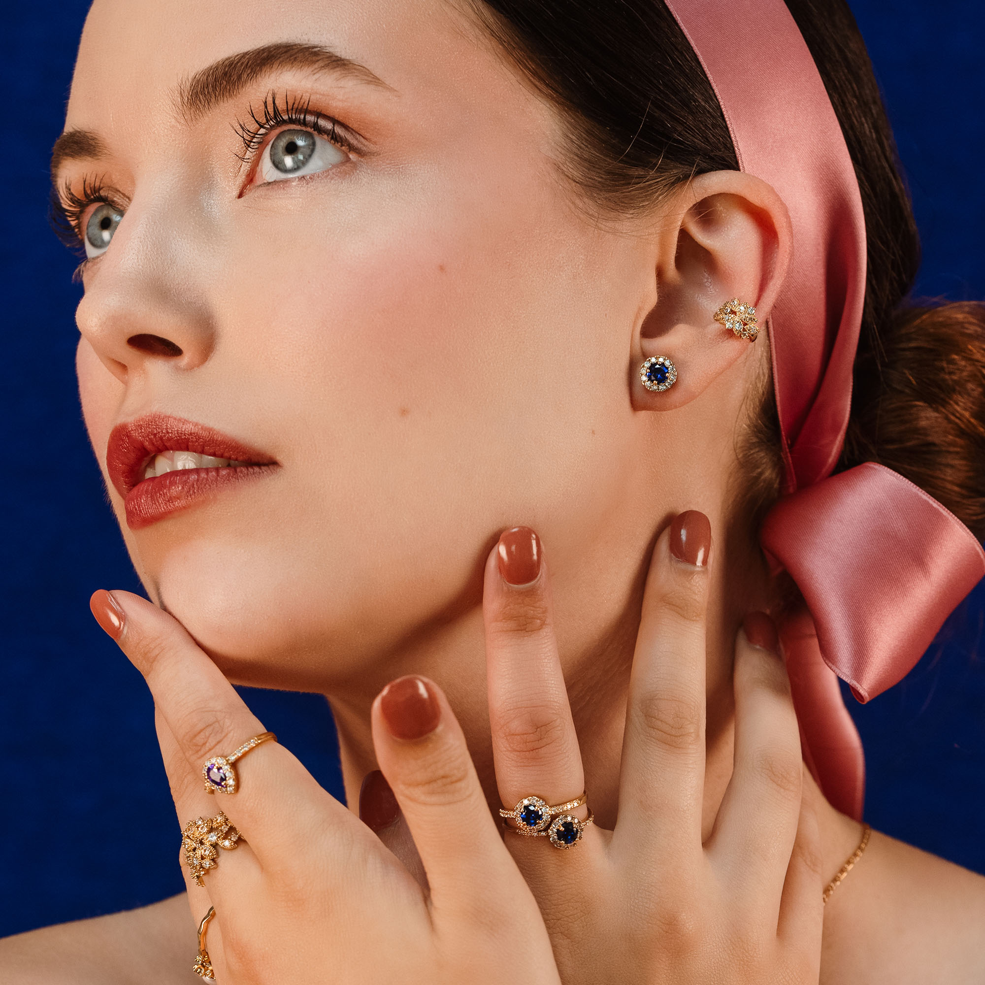 Laurie earrings - Sapphire