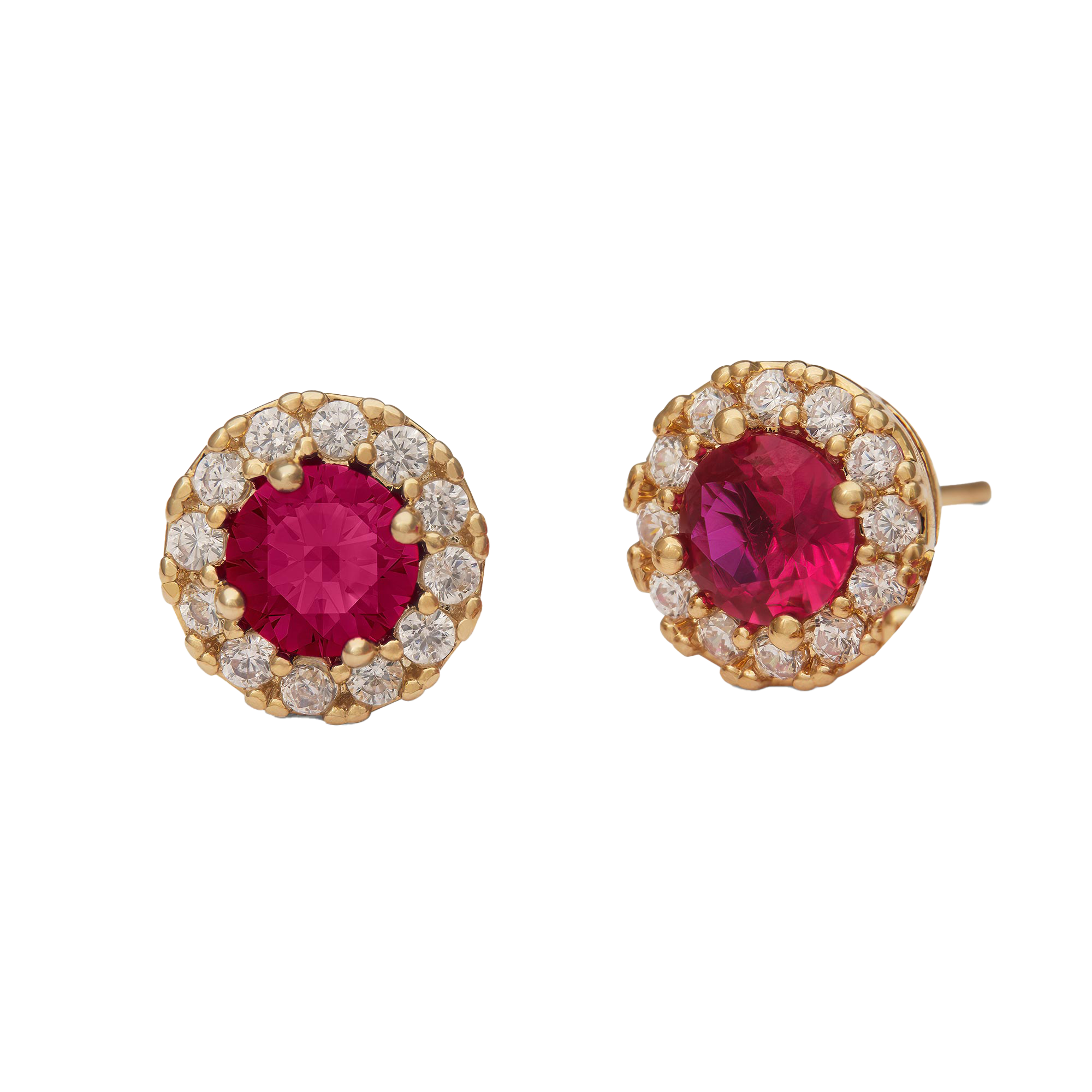 Laurie earrings - Pink ruby