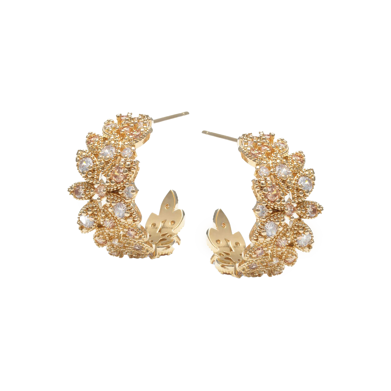 Laurel hoops earrings - gold
