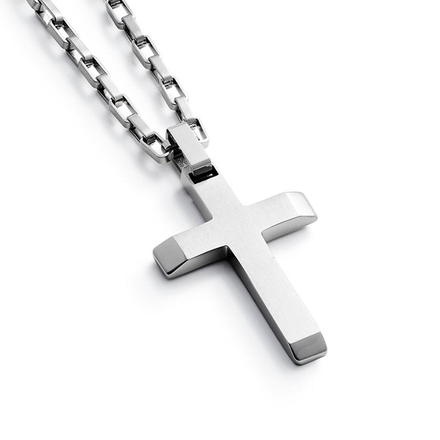 Faith steel necklace