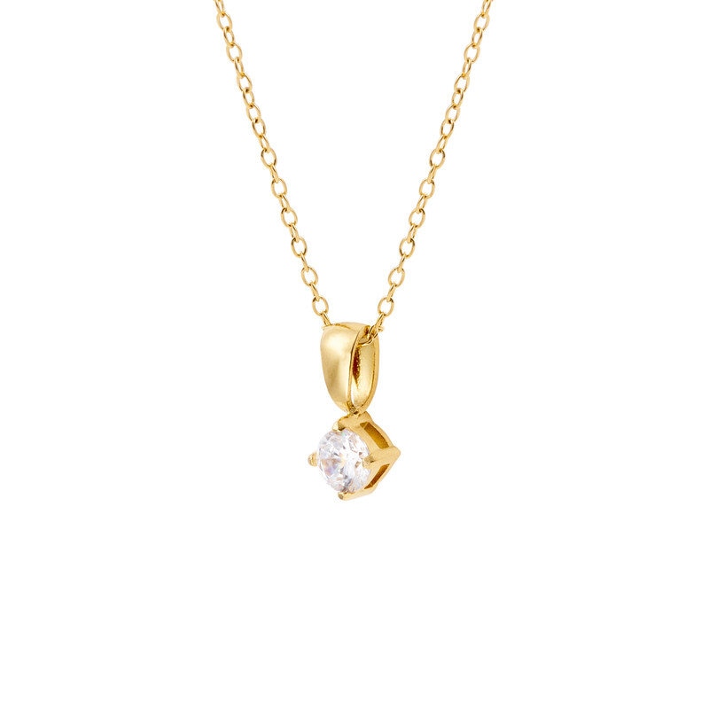 Jolie Gold Necklace - White
