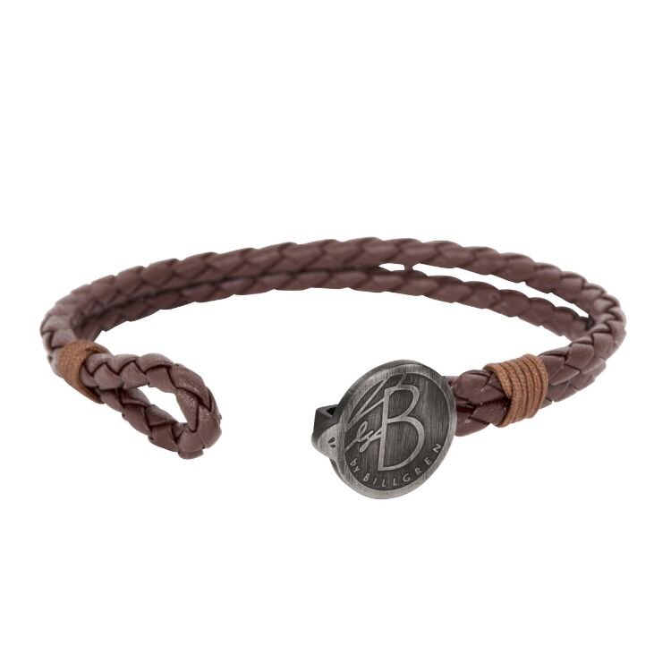 Levi läderarmband medium (brun)