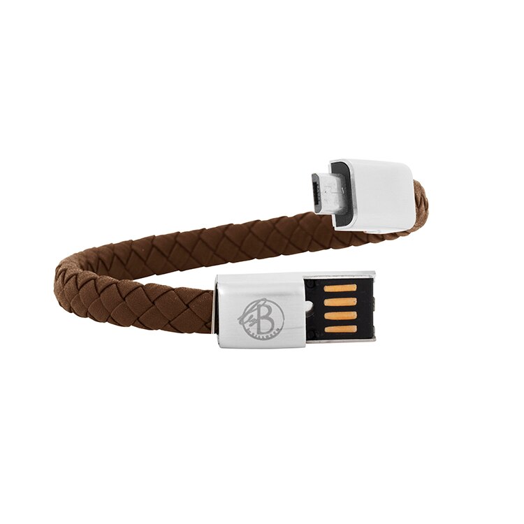 Micro-USB armband large (brun) 21 cm
