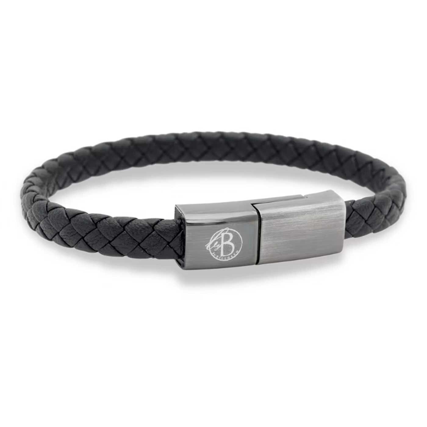 Cable bracelet black Apple 21 cm