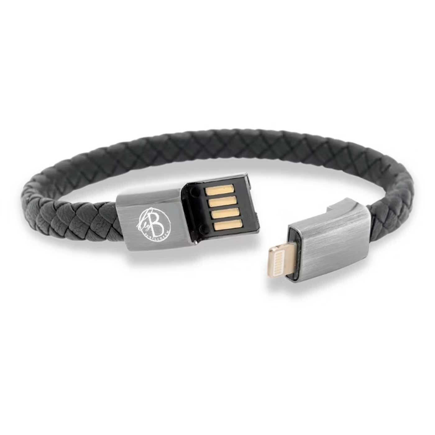 Cable bracelet black Apple 21 cm
