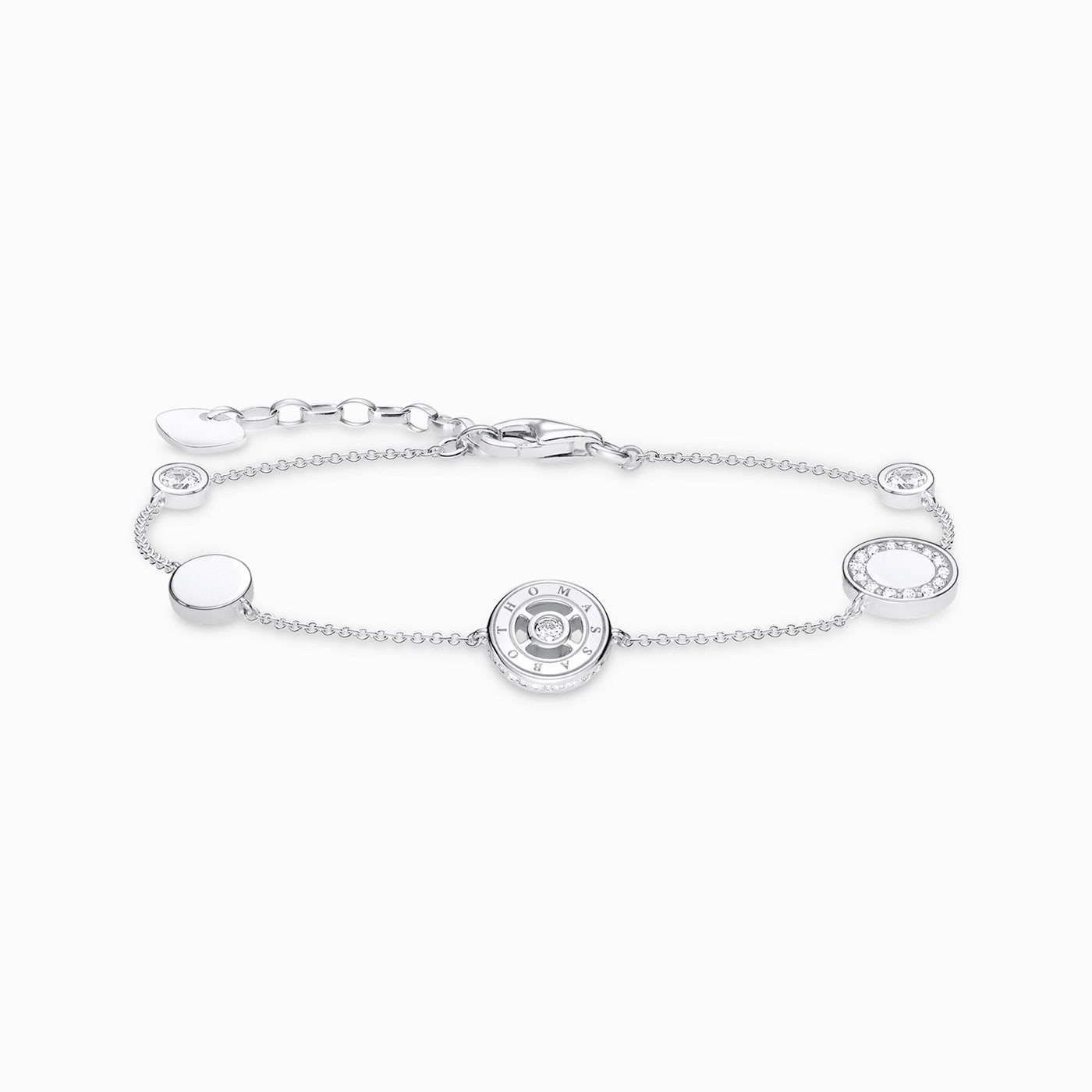 Armband cirklar med vita stenar