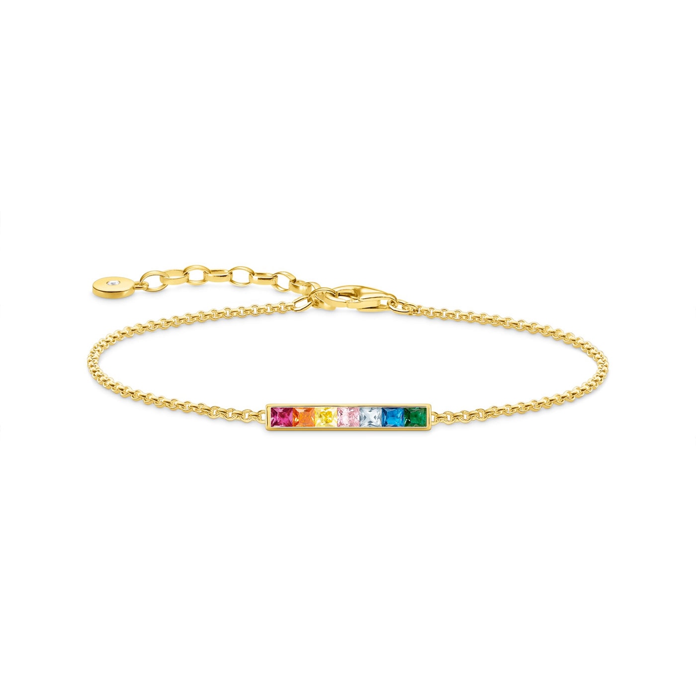 Armband stenar i färg Guld