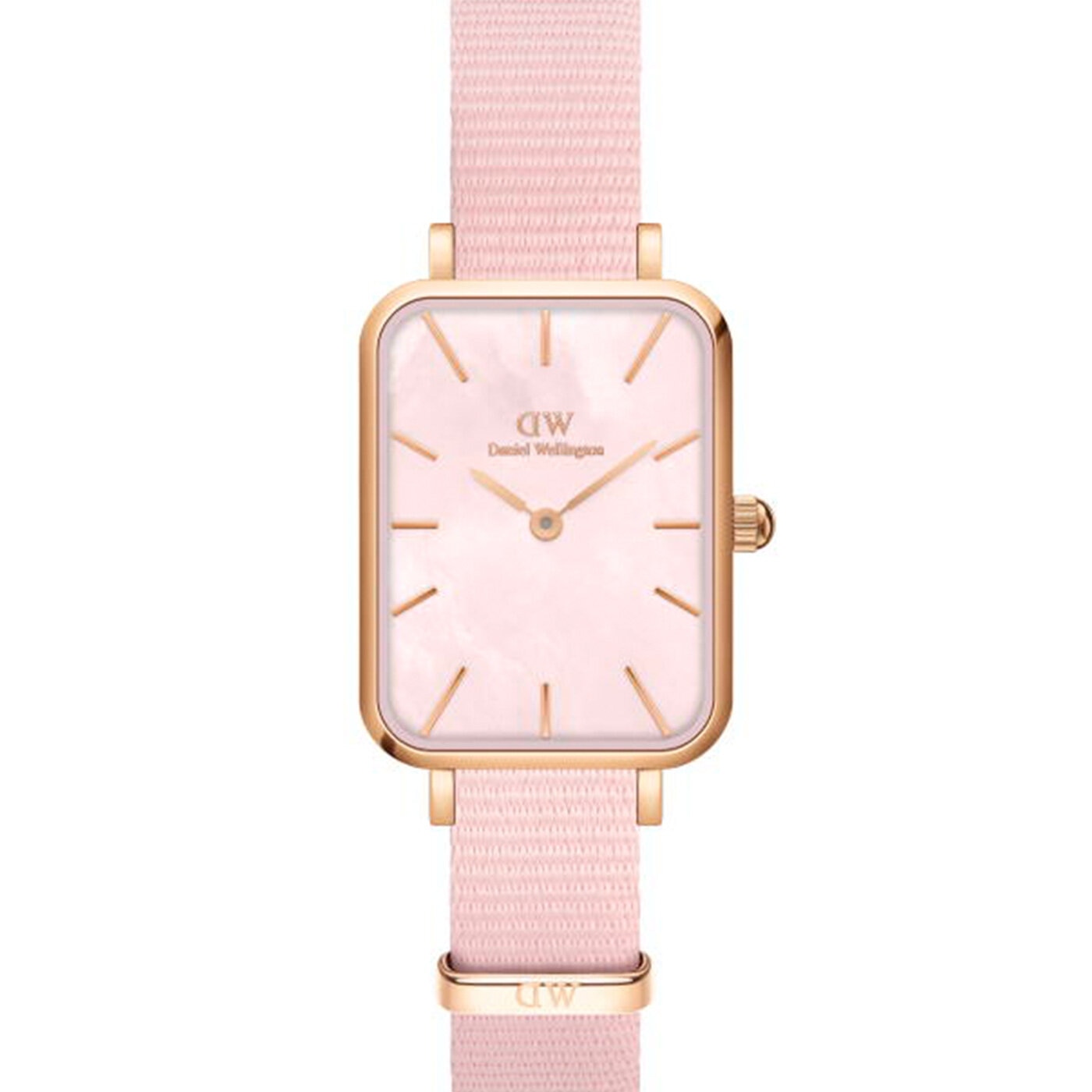 DANIEL WELLINGTON QUADRO CORAL 20X26mm RG MOP