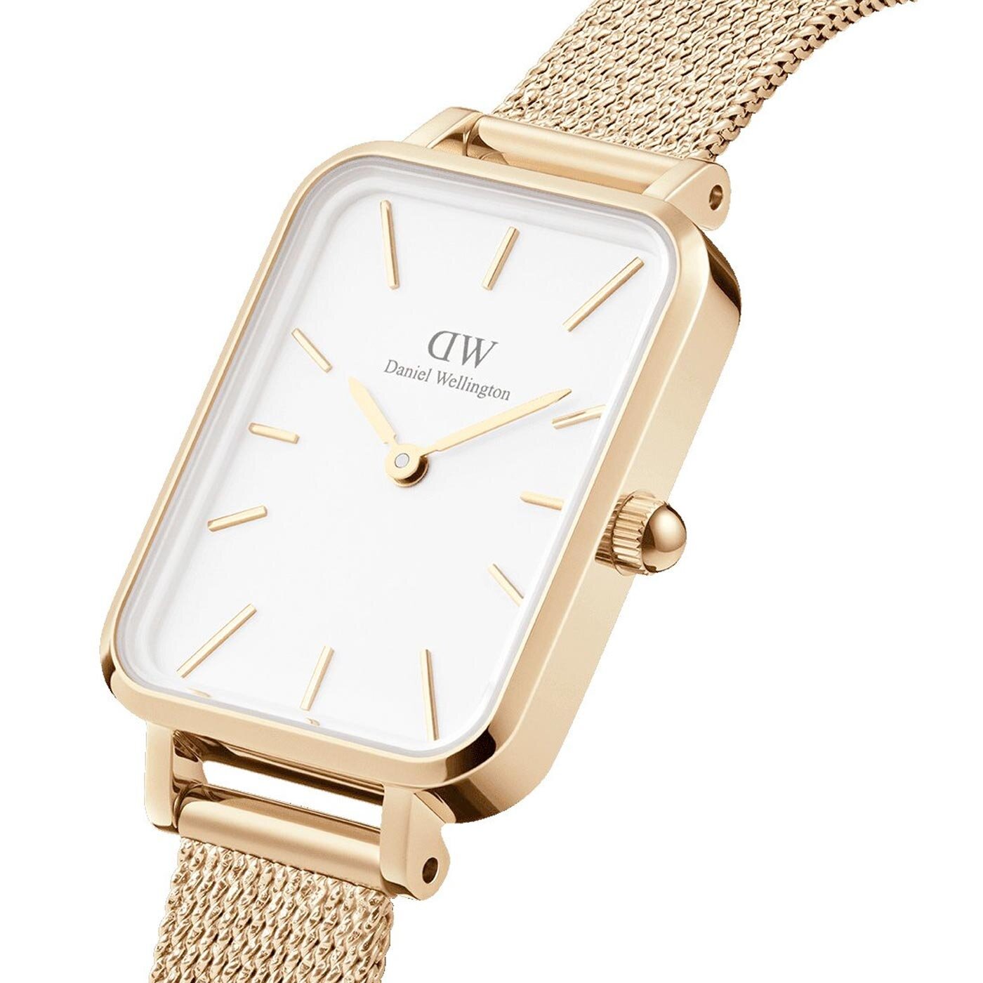 DANIEL WELLINGTON Quadro Evergold Gold 20x26mm Whi