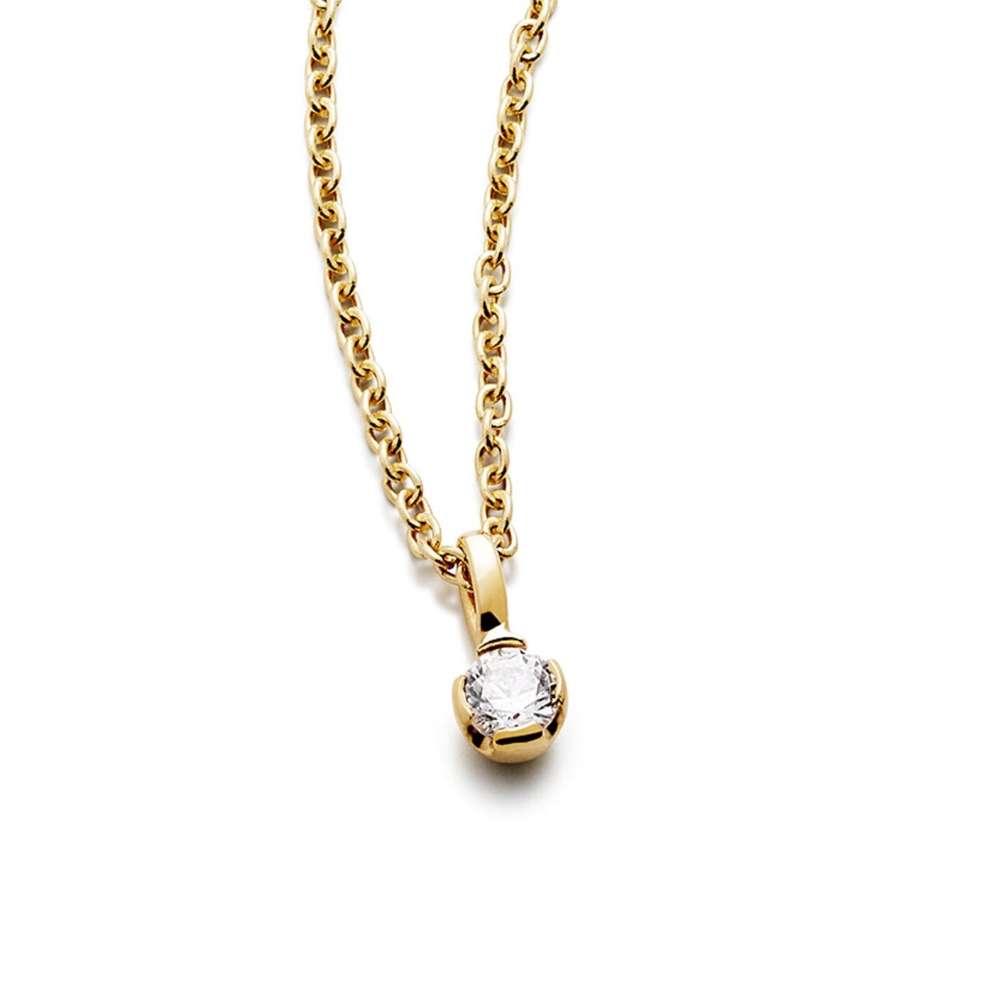 Agnes hänge 18K rödguld 0,20 ct