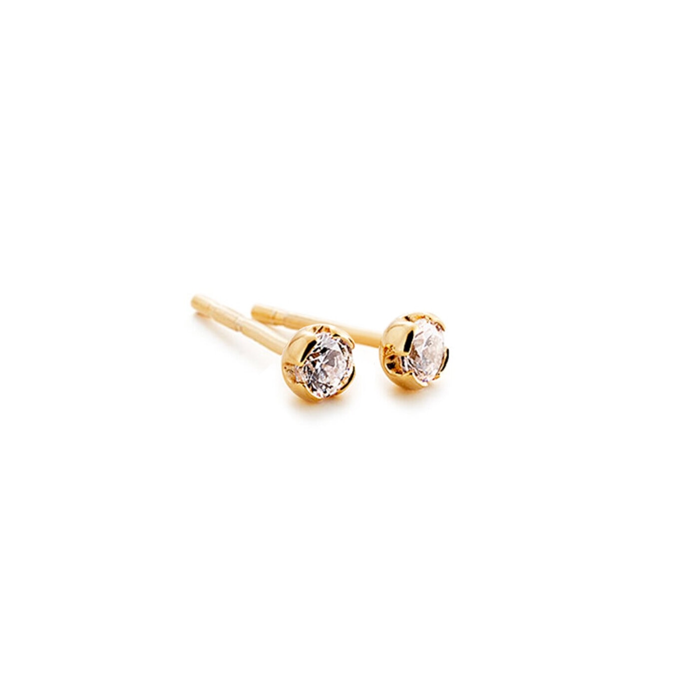 Agnes örhängen 18K rödguld 2x0,05 ct