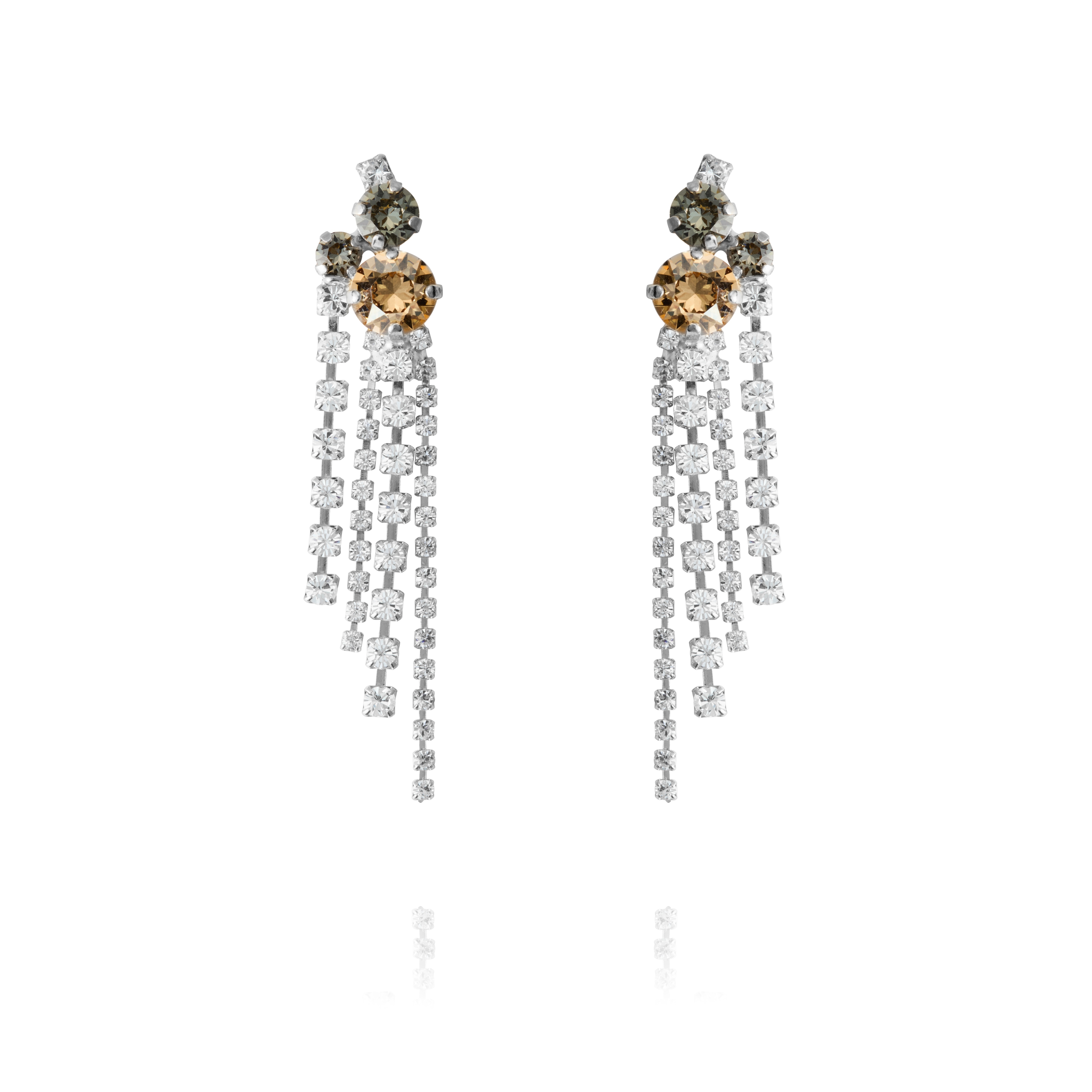 Amy Earrings / Black Golden Combo
