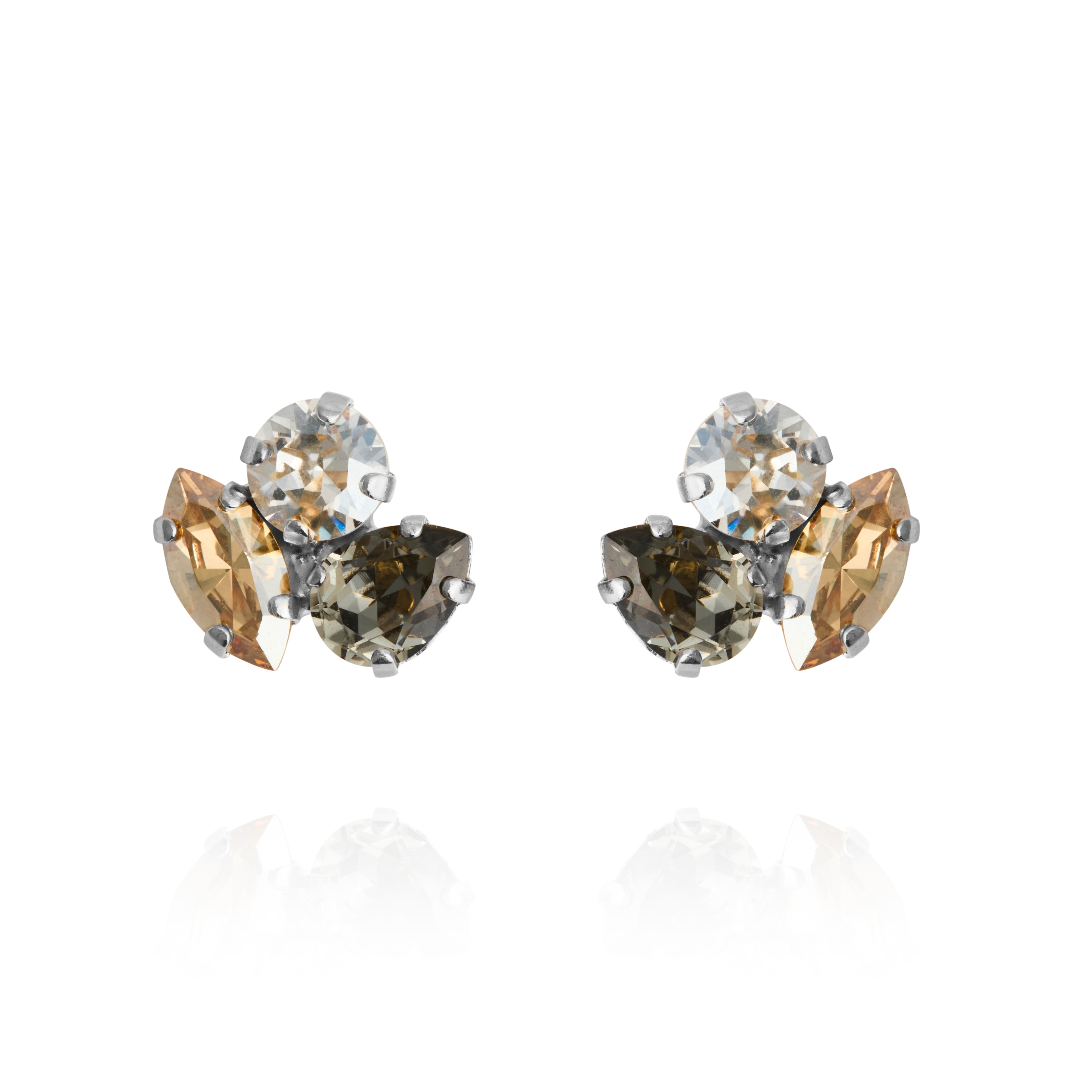 Ana Earrings / Black Golden Combo