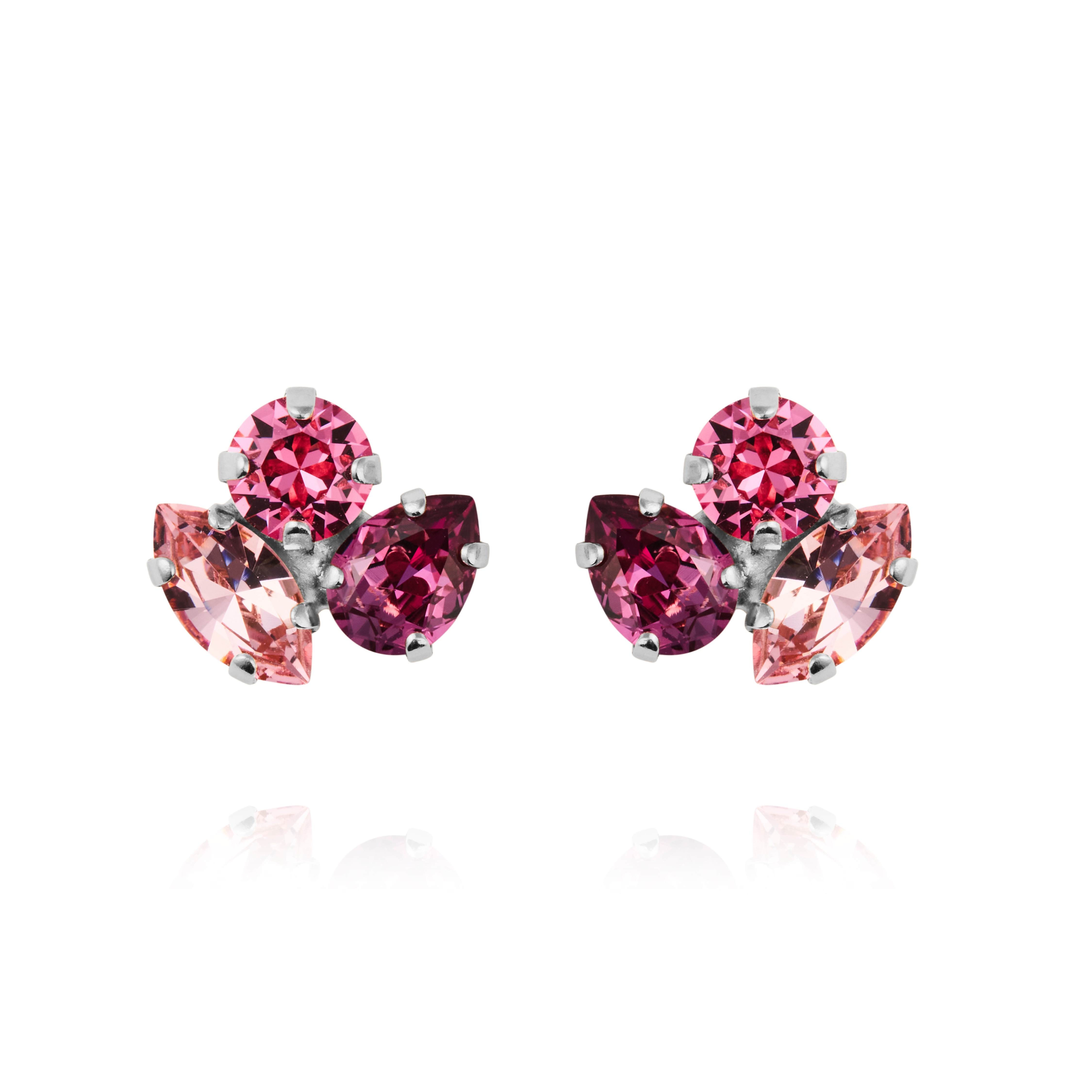 Ana Earrings / Dark Rose Combo