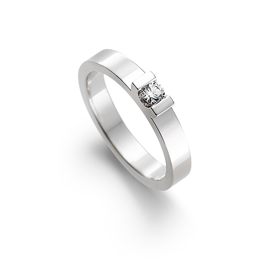 Anna 0,12 ct vitguld