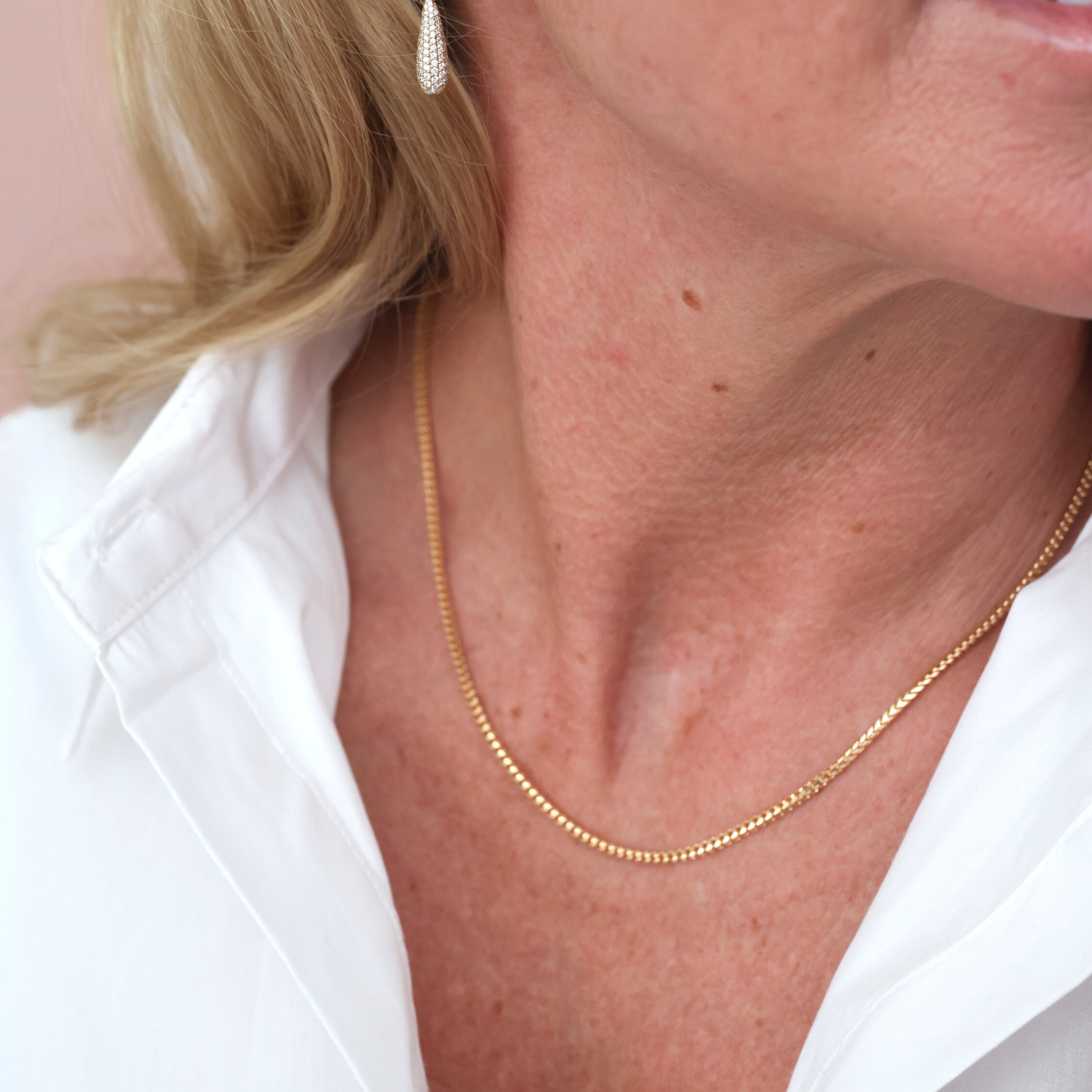 Francokedja 2mm 18k RG 45 cm