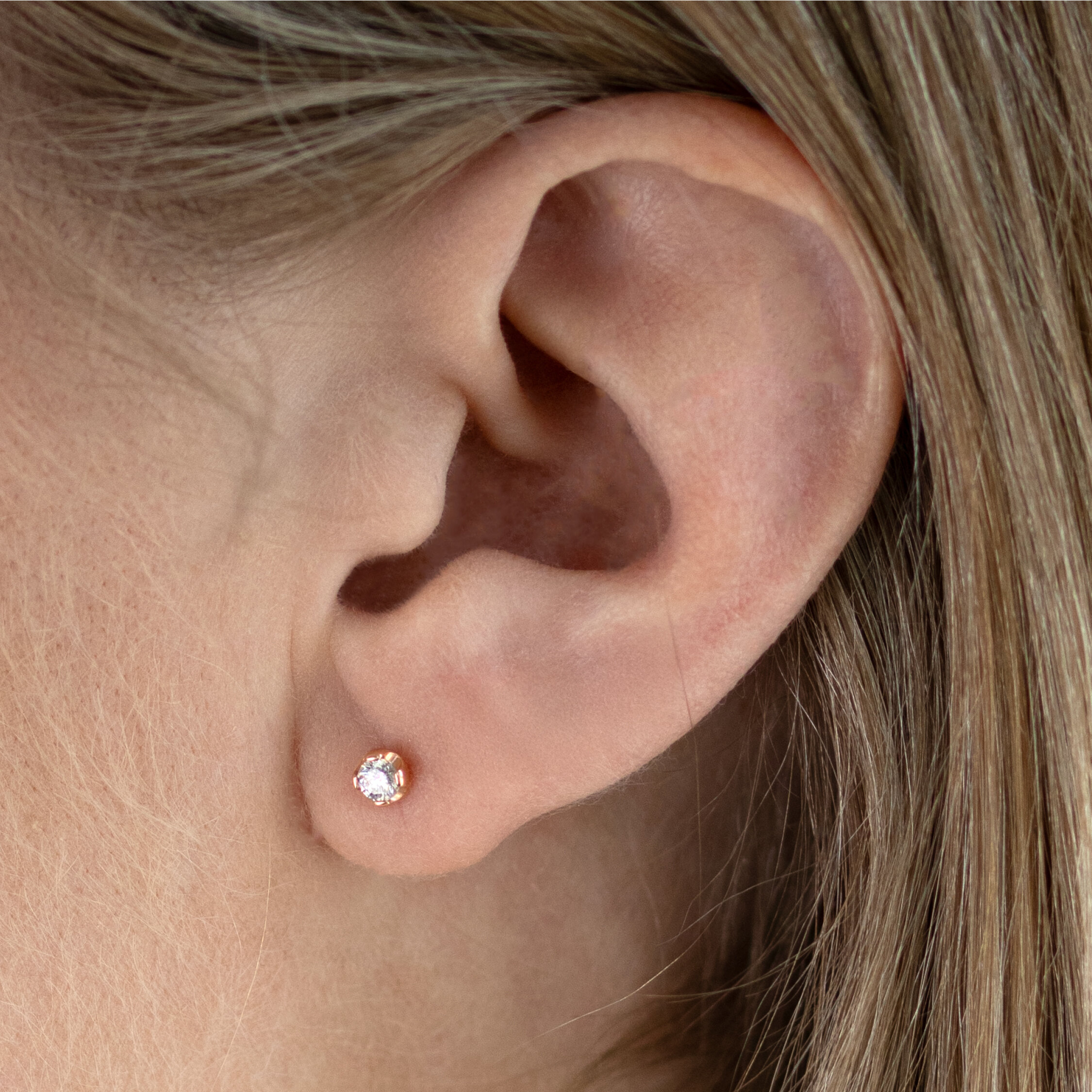 Agnes örhänge 2x0,10ct 18k vg