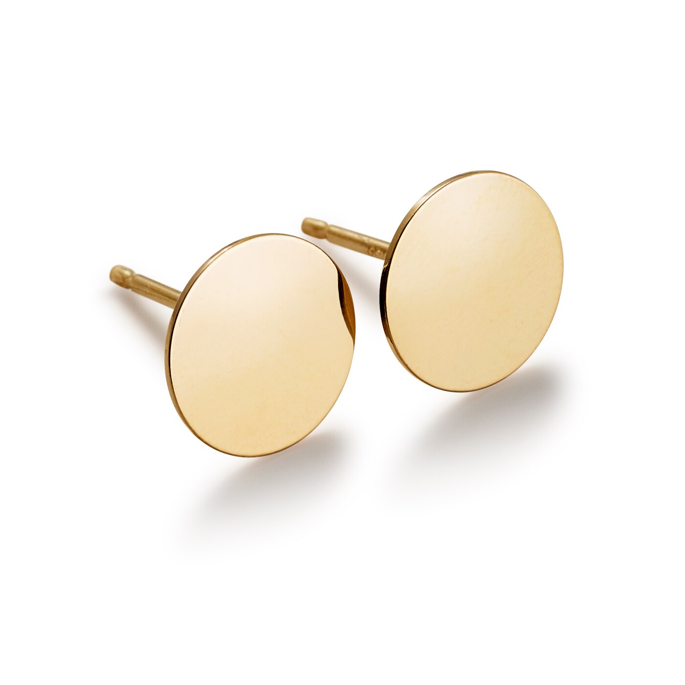 Small dot earrings 18K