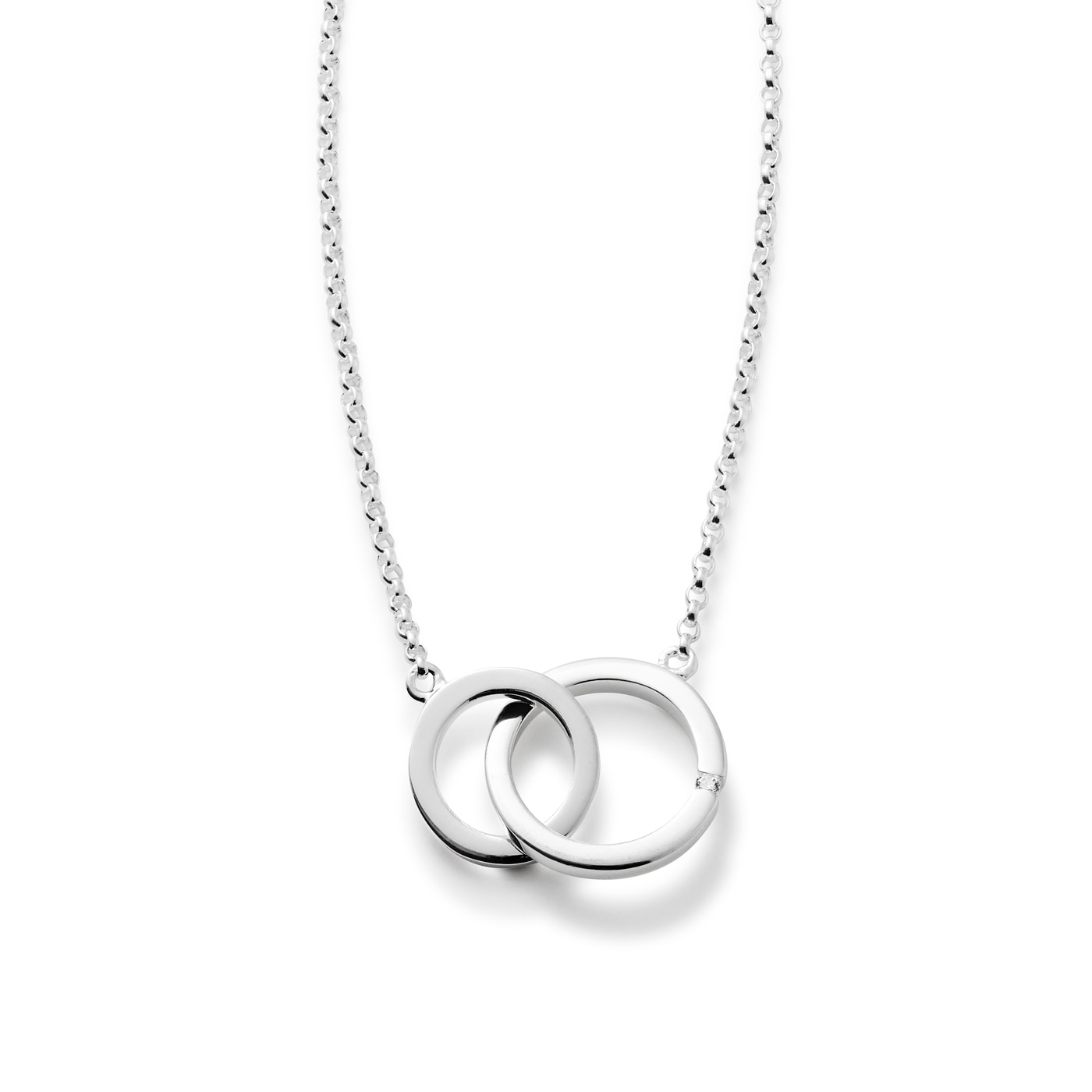 Two circles major necklace