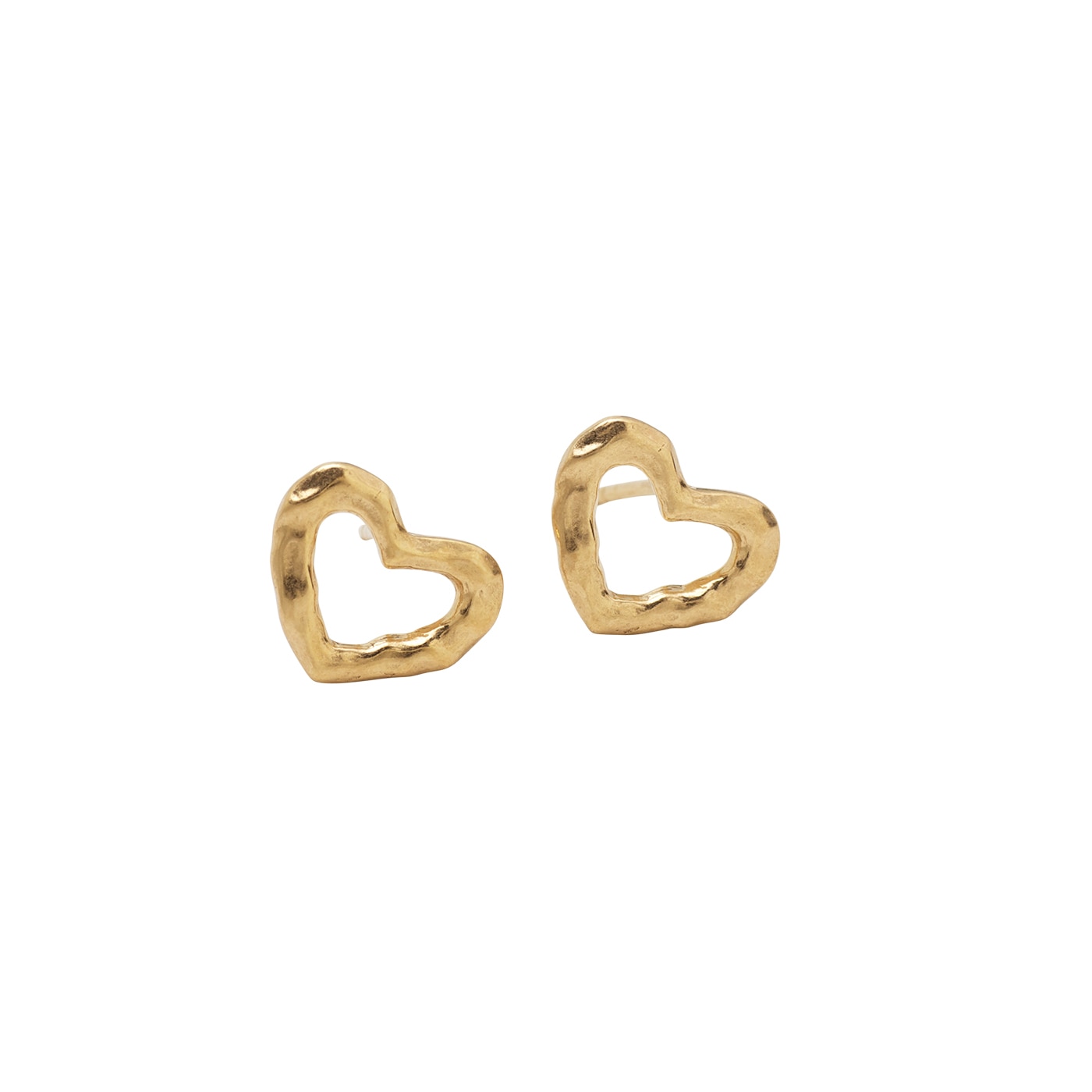 Sand earrings gold plated silver