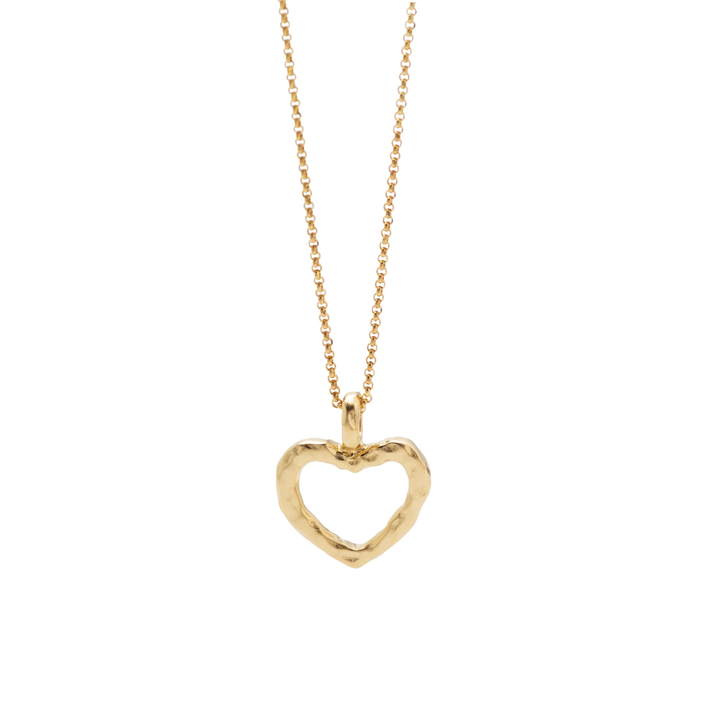 Sand necklace gold plated silver