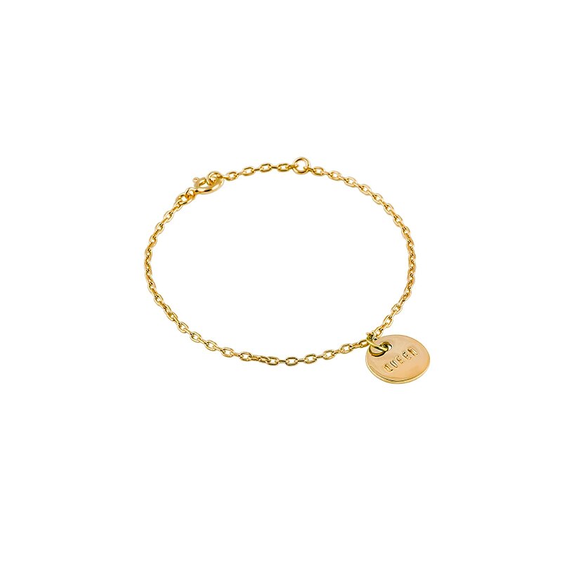 Queen Coin Bracelet Gold