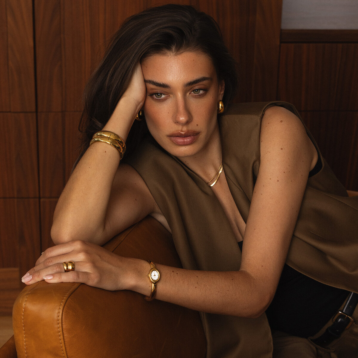 Belle Oval Petite Bangle Watch Small