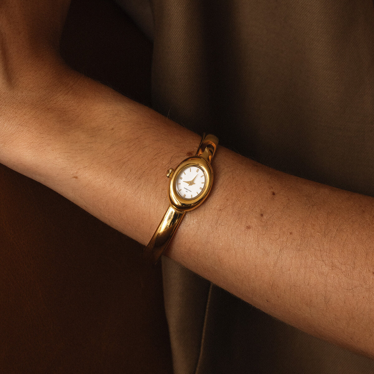 Belle Oval Petite Bangle Watch Small