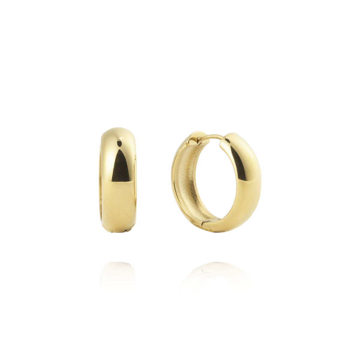 Brave Gold Medium Hoops