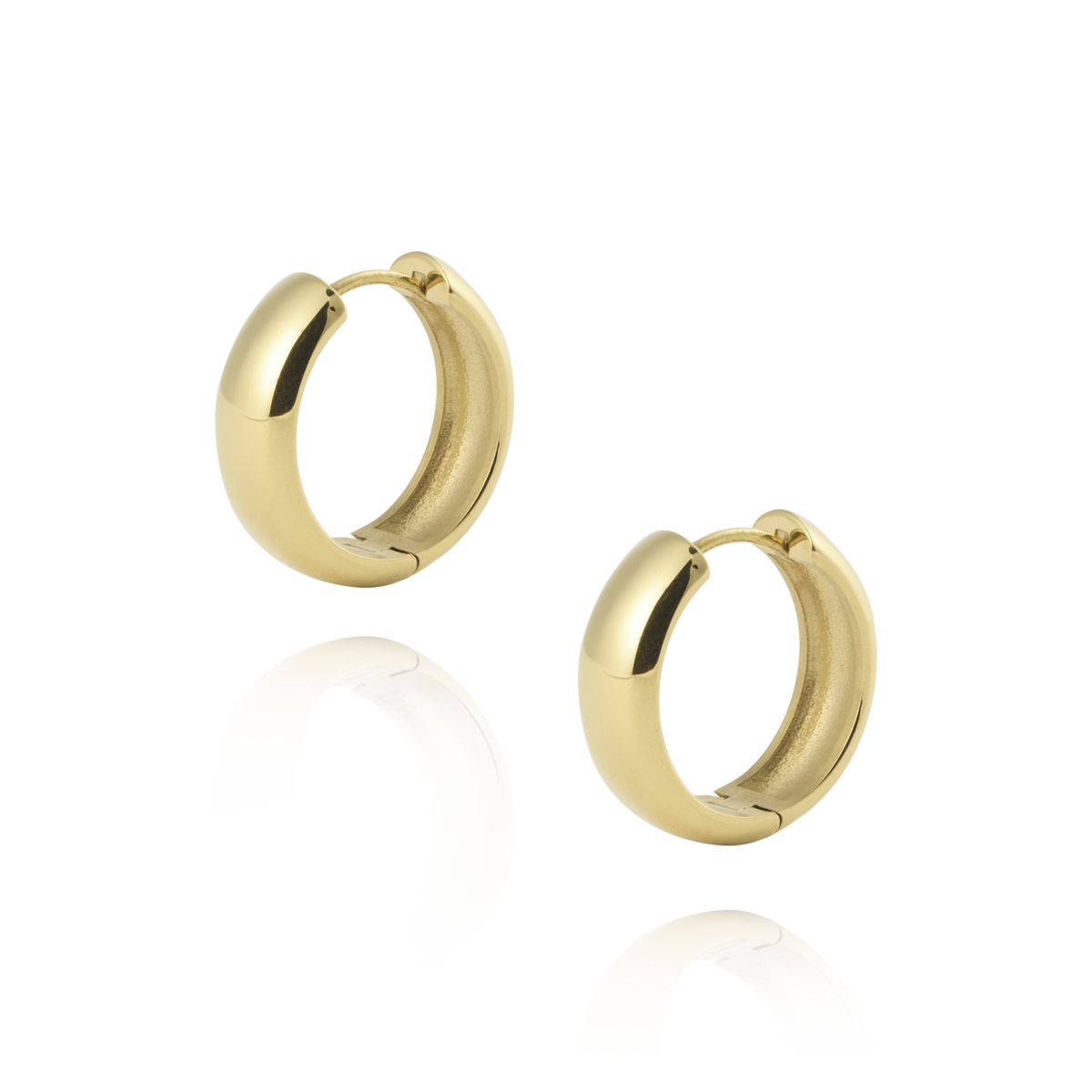 Brave Gold Medium Hoops
