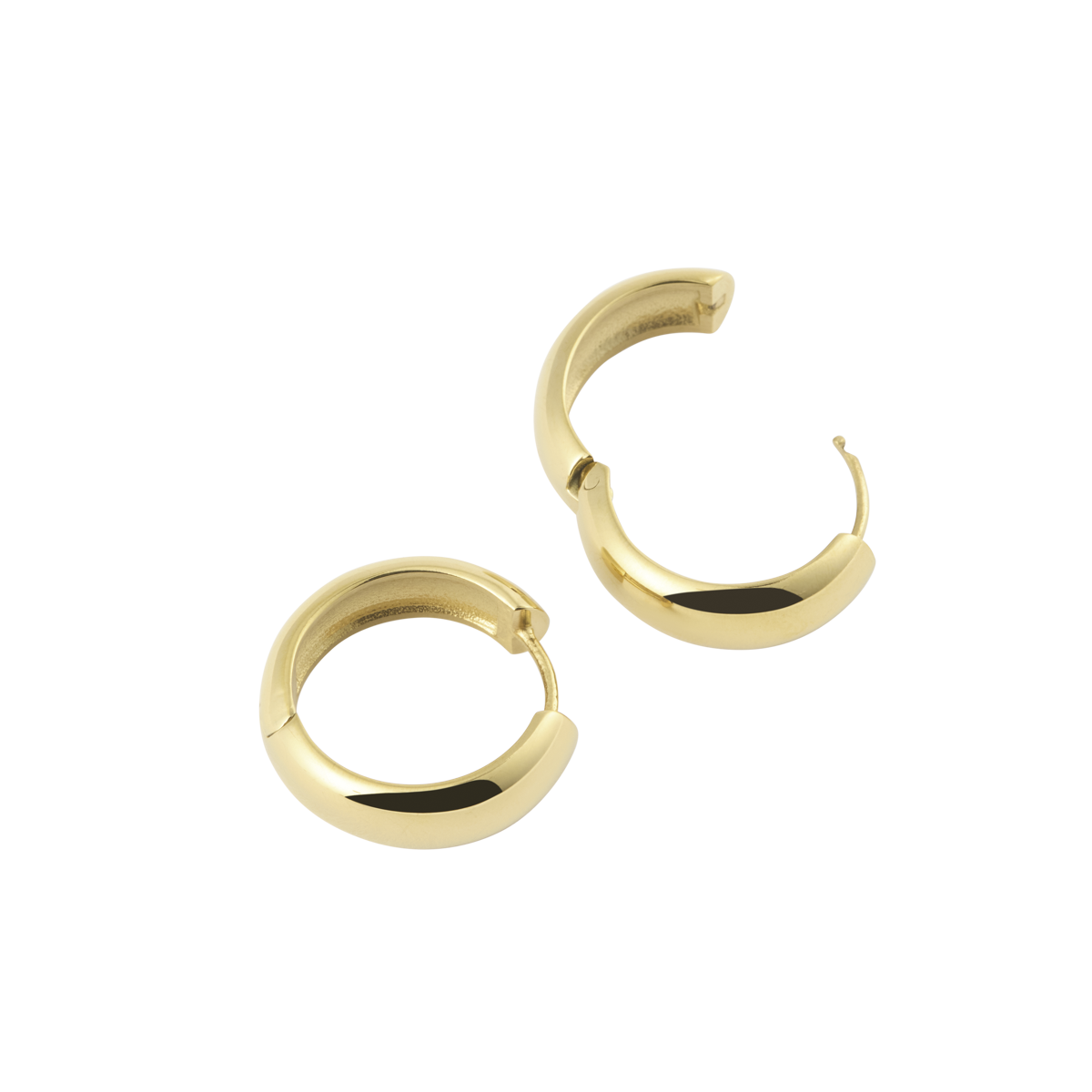 Brave Gold Medium Hoops