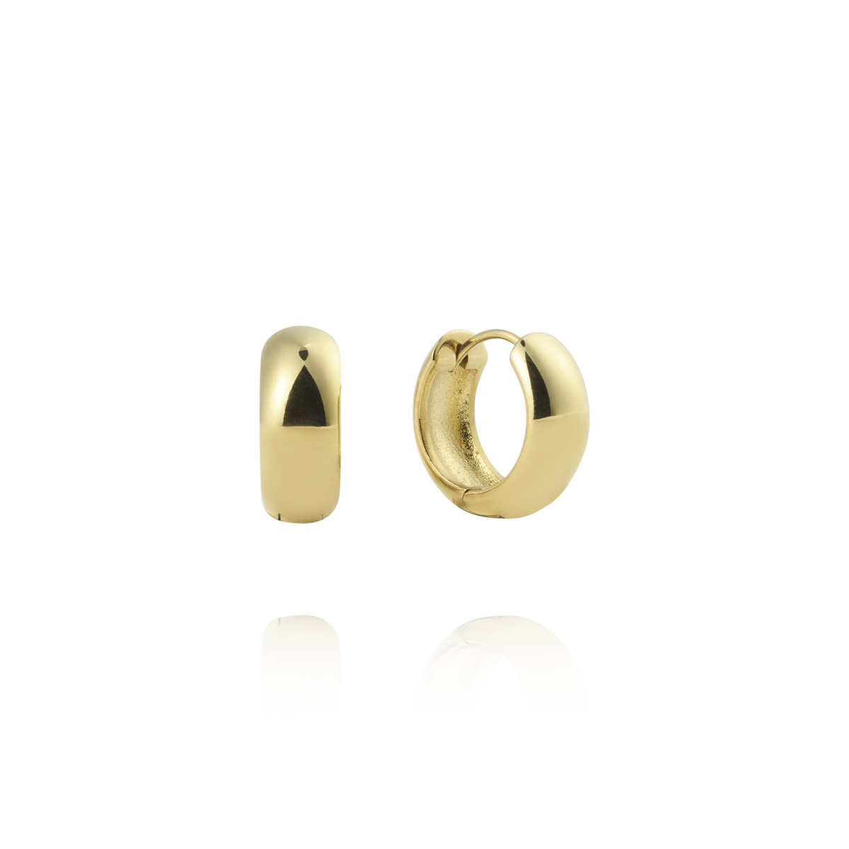 Brave Gold Small Hoops