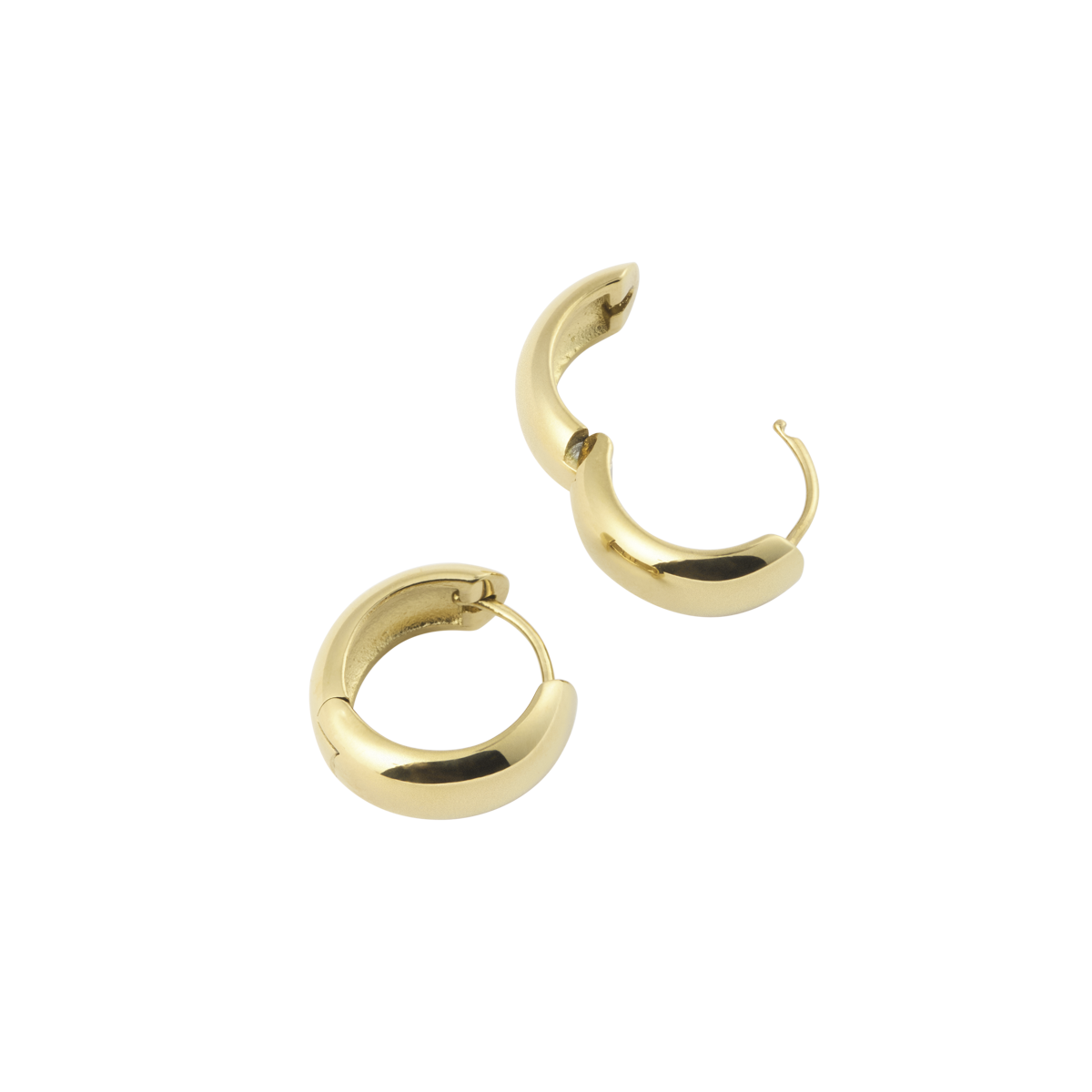 Brave Gold Small Hoops