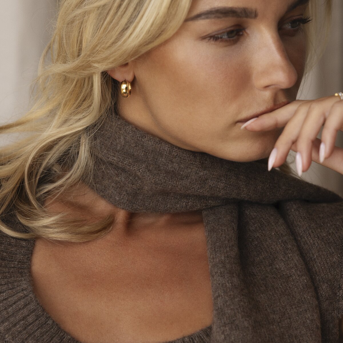 Brave Gold Small Hoops