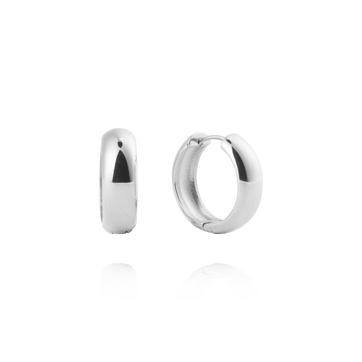 Brave Steel Medium Hoops