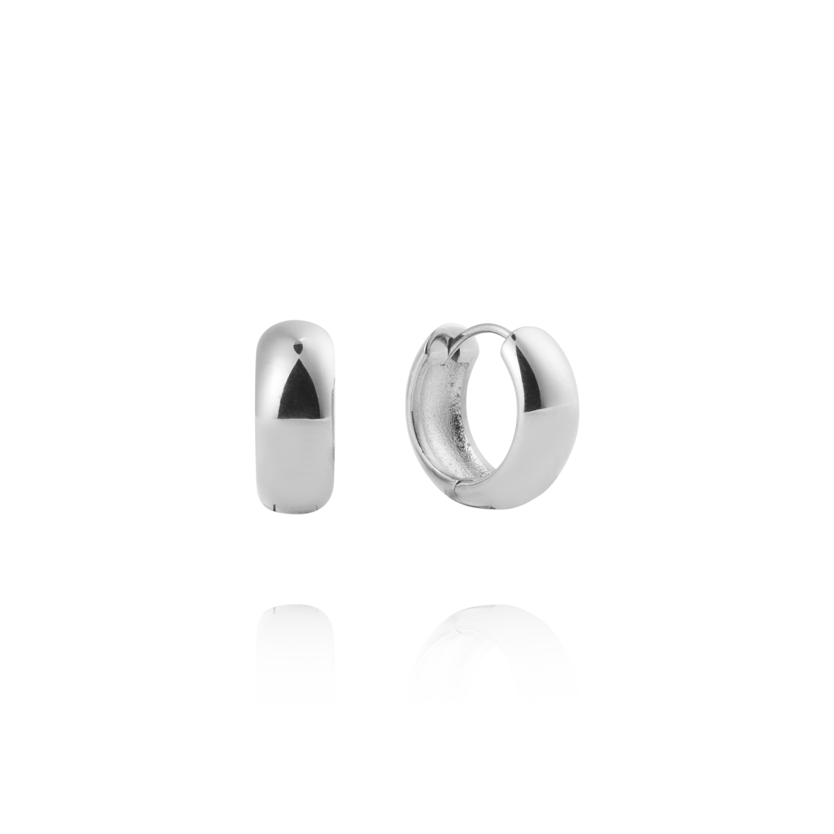 Brave Steel Small Hoops