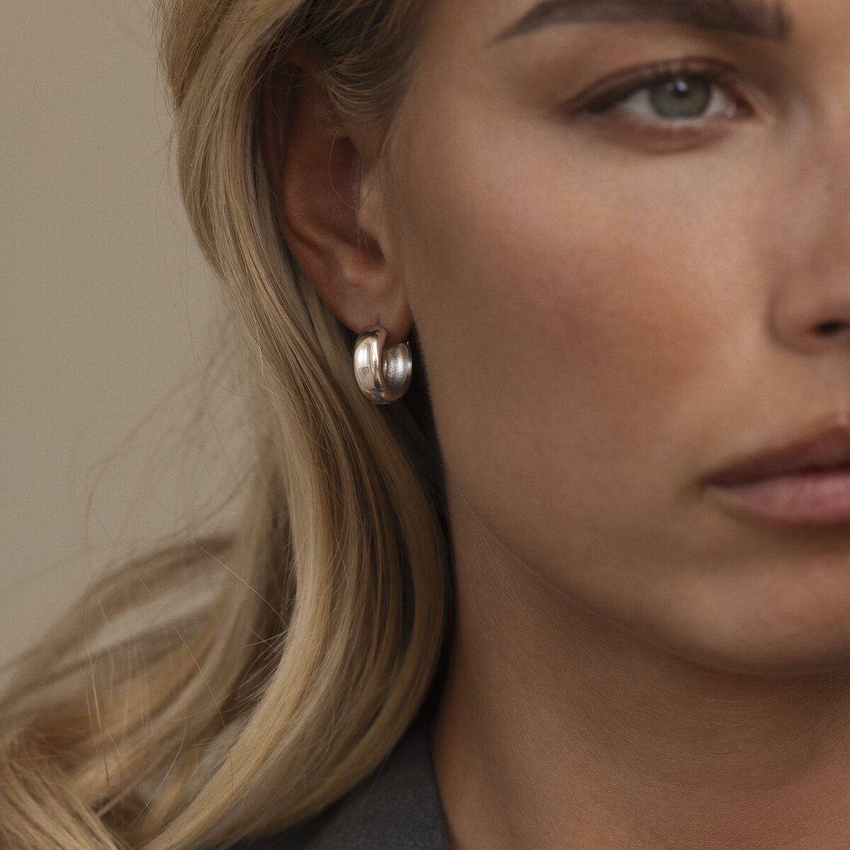 Brave Steel Small Hoops