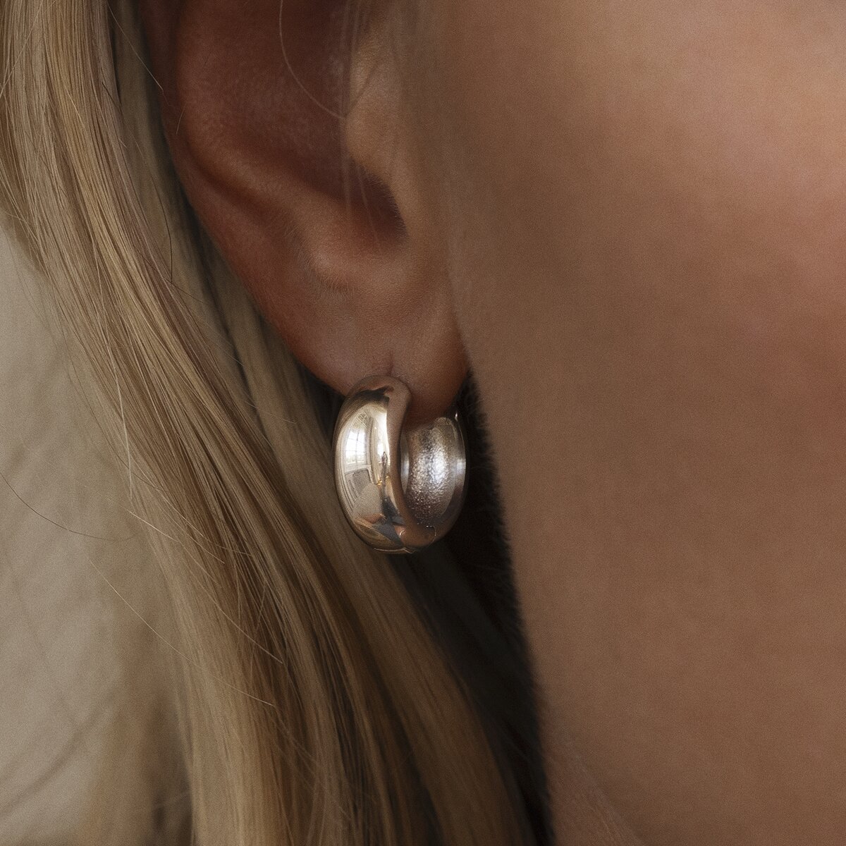 Brave Steel Small Hoops