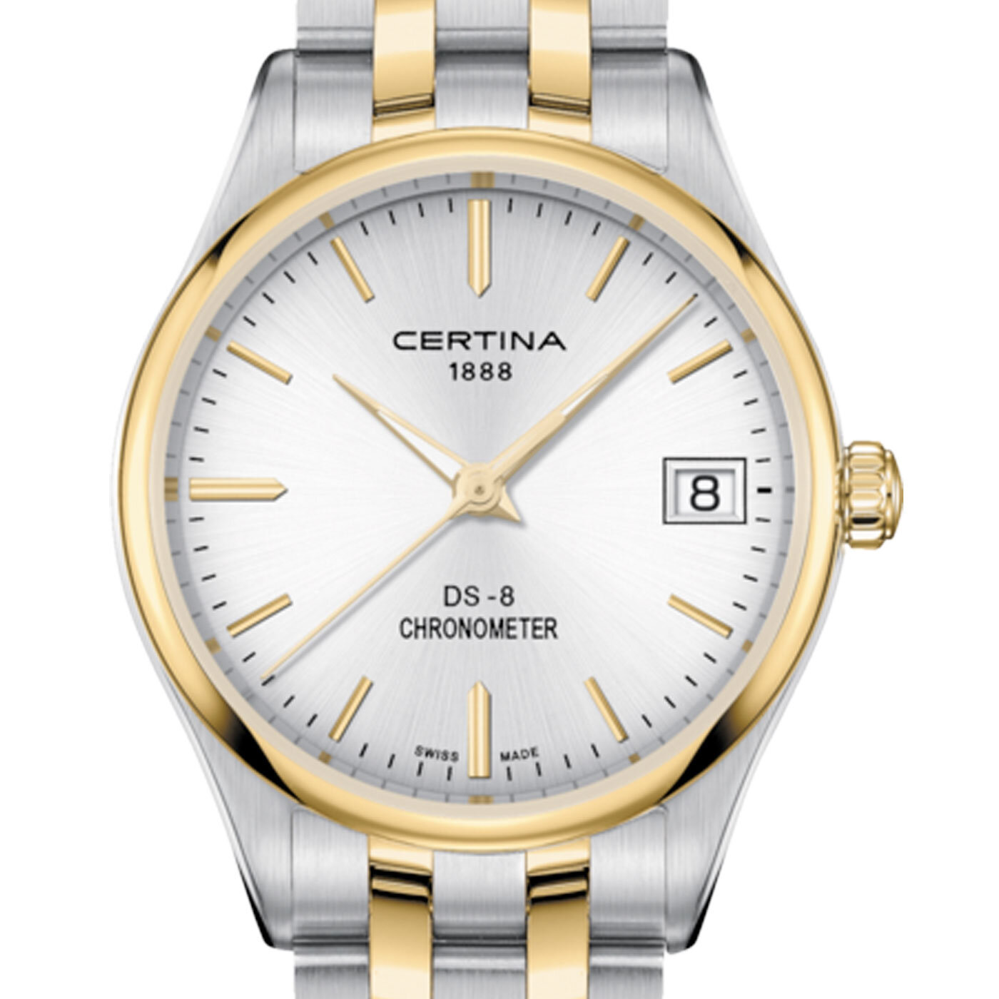 DS 8/LR/Q.COSC/BICO/ST BI/SILVER DIAL