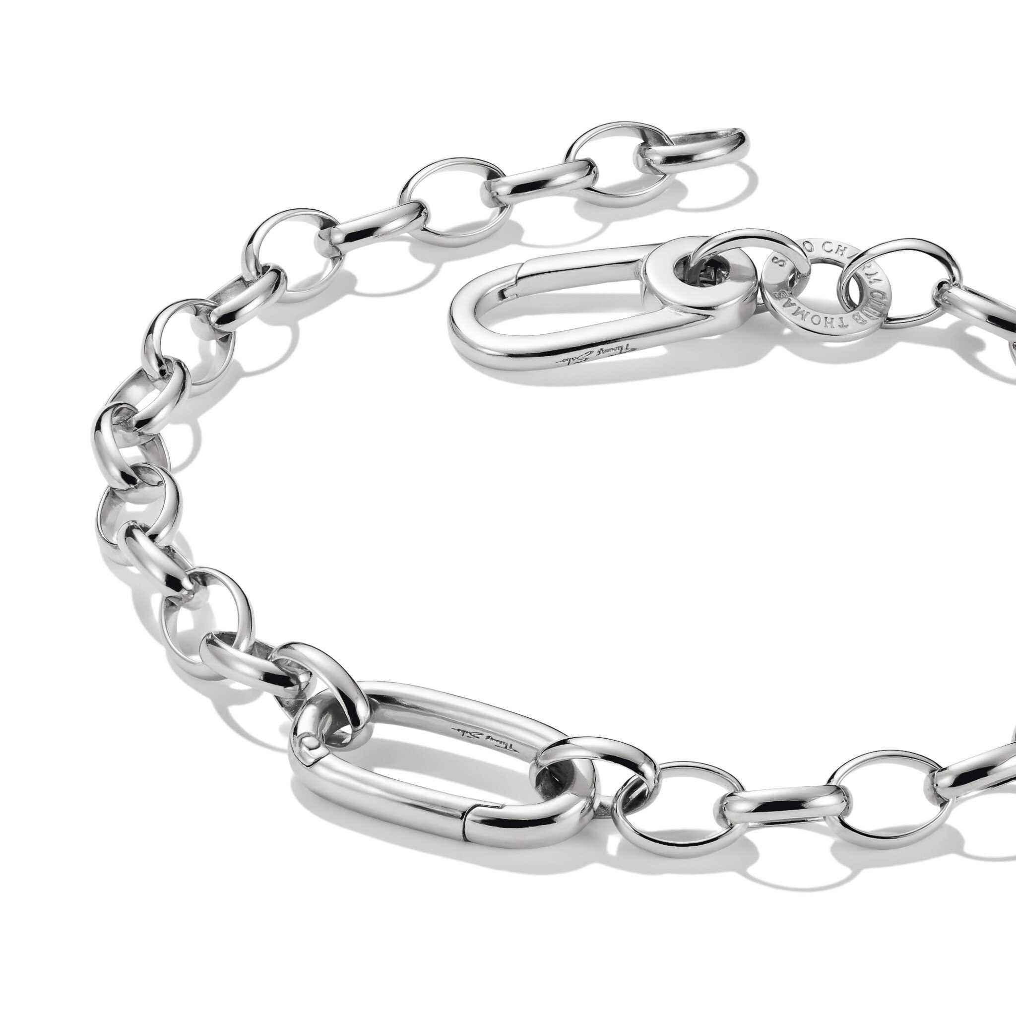 Charm-armband med en Connect-Link silver 19cm
