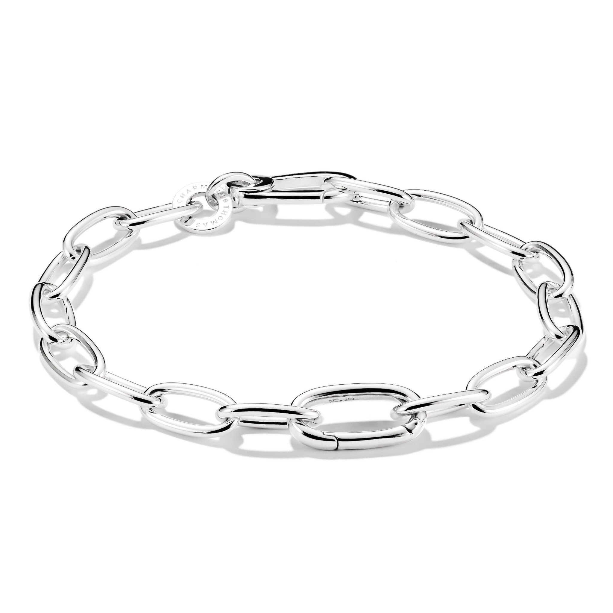 Charm-armband med en Connect-Link silver 19cm