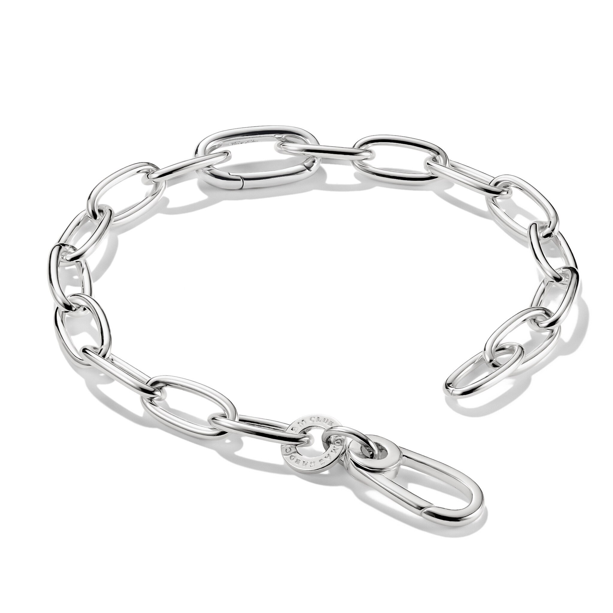 Charm-armband med en Connect-Link silver 19cm
