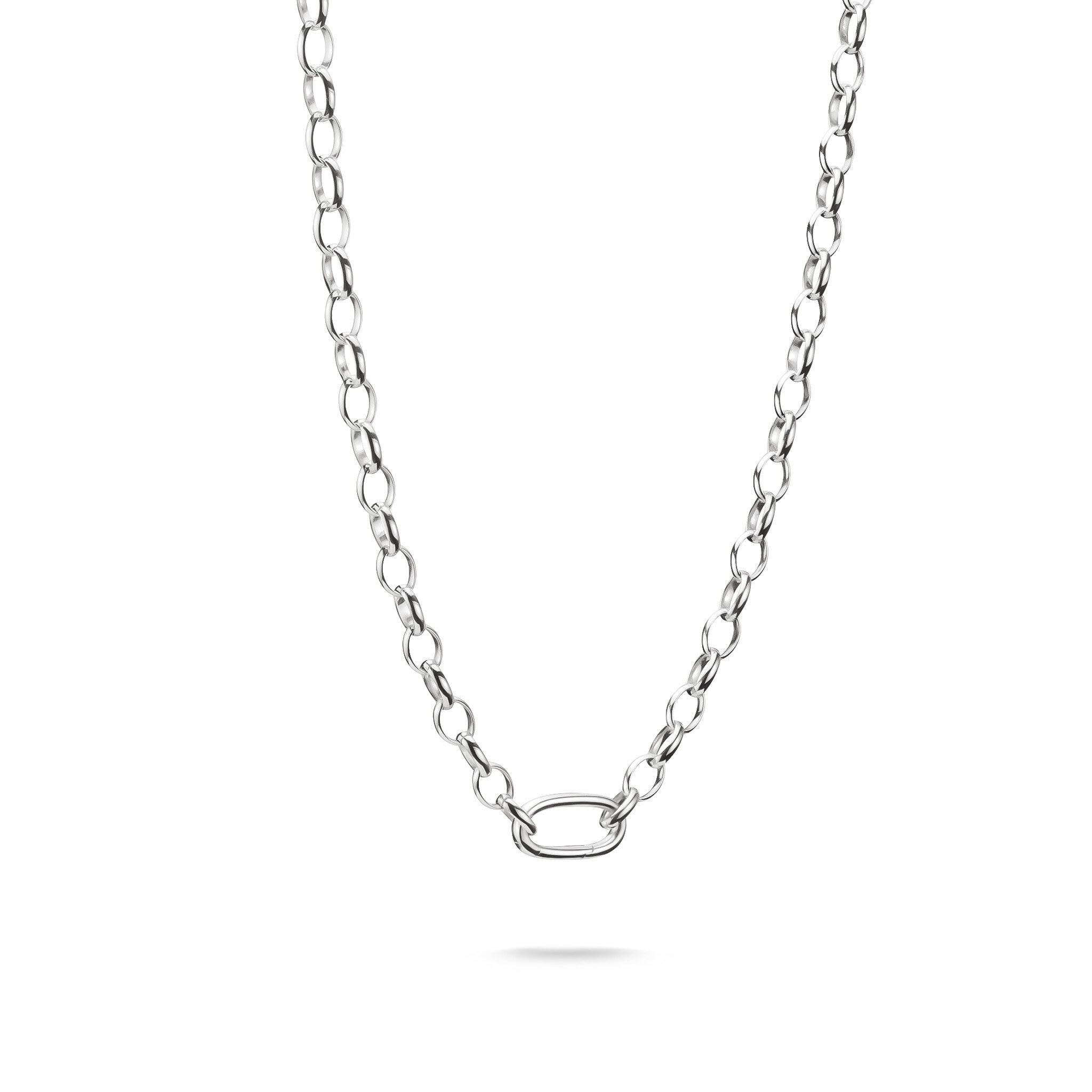 Charm-halsband med en Connect-Link silver