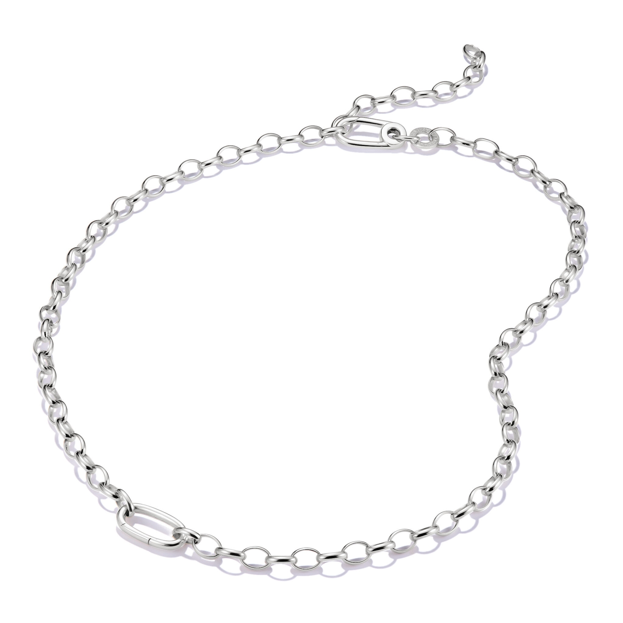 Charm-halsband med en Connect-Link silver